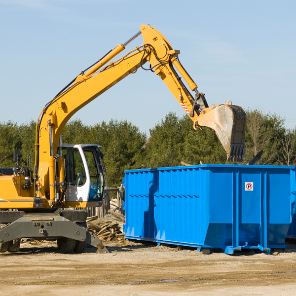 are there any restrictions on where a residential dumpster can be placed in Ryan Park